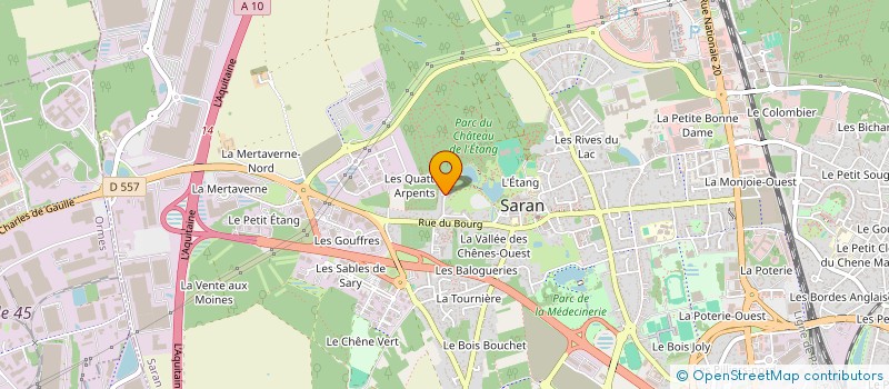 localisation de l'entreprise SUN221  SARAN
