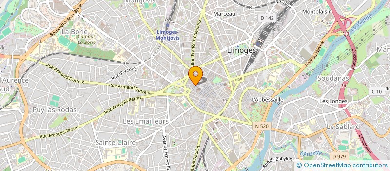 localisation de l'entreprise SUNA à LIMOGES
