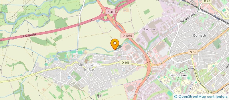 localisation de l'entreprise SUNA  MORSCHWILLER-LE-BAS