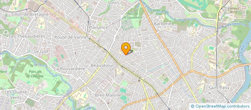 localisation de l'entreprise SUNAGIS à NANTES