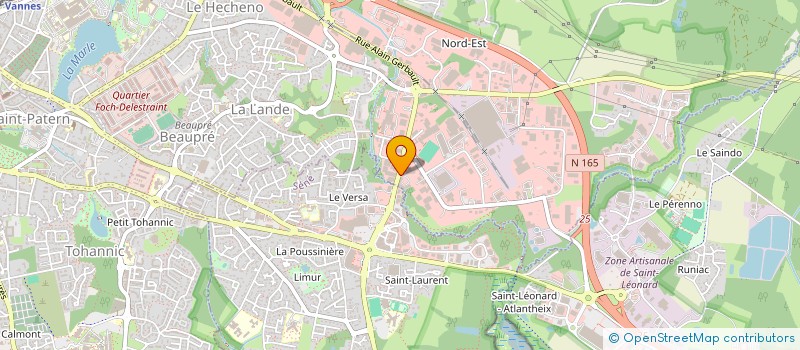 localisation de l'entreprise SUNAM à VANNES