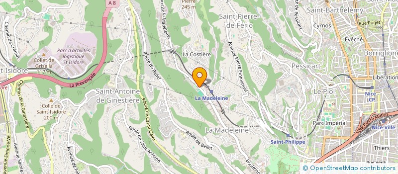 localisation de l'entreprise SUNAZUR à NICE