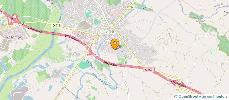 localisation de l'entreprise SUNBODYHERAULT  GIGNAC