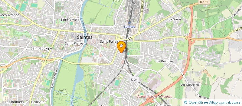 localisation de l'entreprise SUNBURN MUSIC  SAINTES