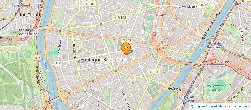 localisation de l'entreprise SUND COPR 36 38 RUE E LANDRIN 92100 BOULOGNE BILLANCOURT à BOULOGNE-BILLANCOURT