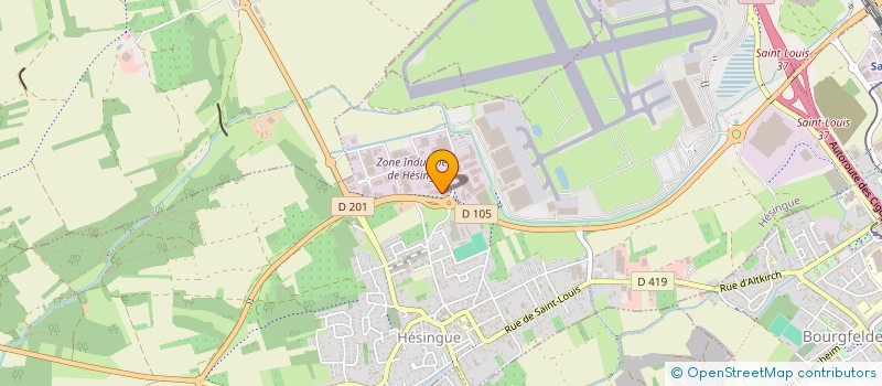 localisation de l'entreprise SUND'POOL à HESINGUE