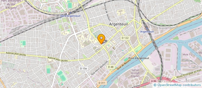 localisation de l'entreprise SUNDAS à ARGENTEUIL