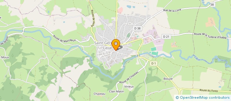 localisation de l'entreprise SUNDAY ASIA  SAINT-GERMAIN-LAVAL