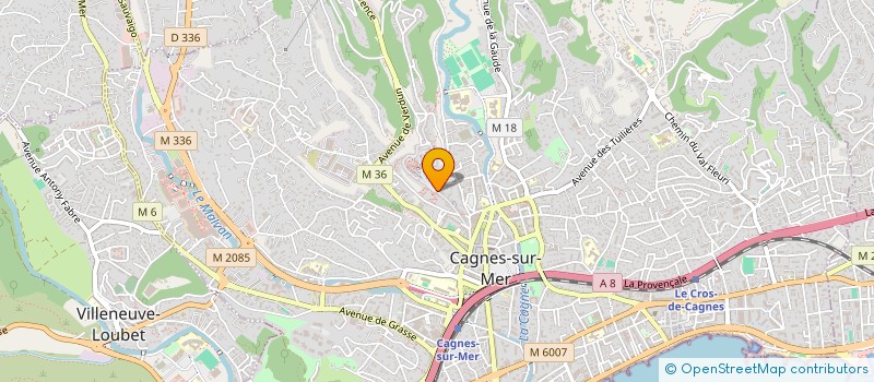 localisation de l'entreprise SUNDAY BIKES à CAGNES-SUR-MER