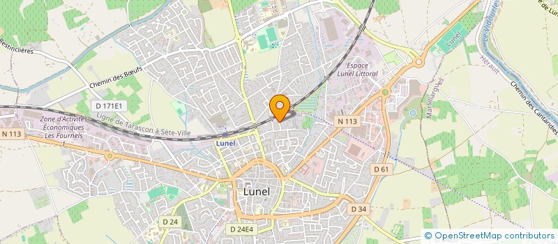 localisation de l'entreprise SUNDAY MUSIQUE  LUNEL