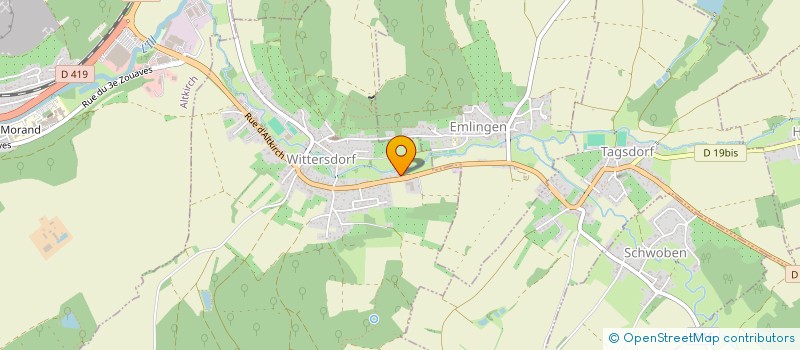 localisation de l'entreprise SUNDGAU CUISINES  WITTERSDORF