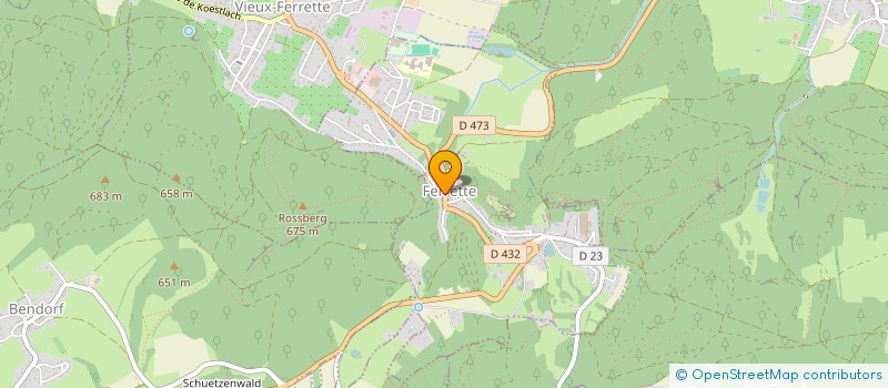 localisation de l'entreprise SUNDGAU GESTION à FERRETTE