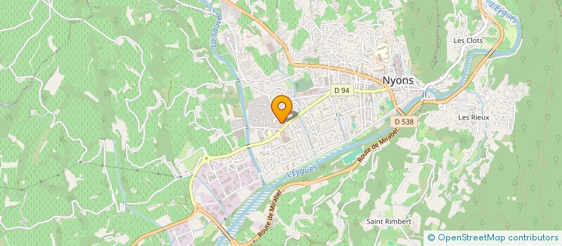 localisation de l'entreprise SUNDIS à NYONS