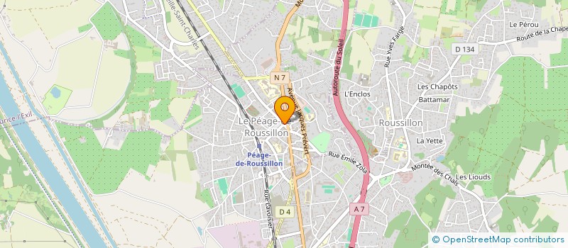 localisation de l'entreprise SUNECO ACADEMIE  LE PEAGE-DE-ROUSSILLON