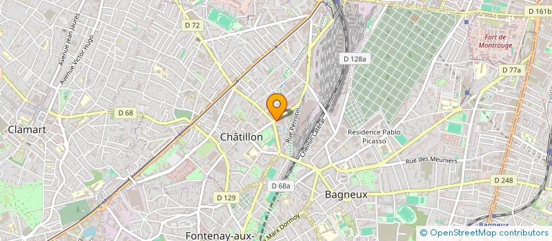 localisation de l'entreprise SUNEG à CHATILLON