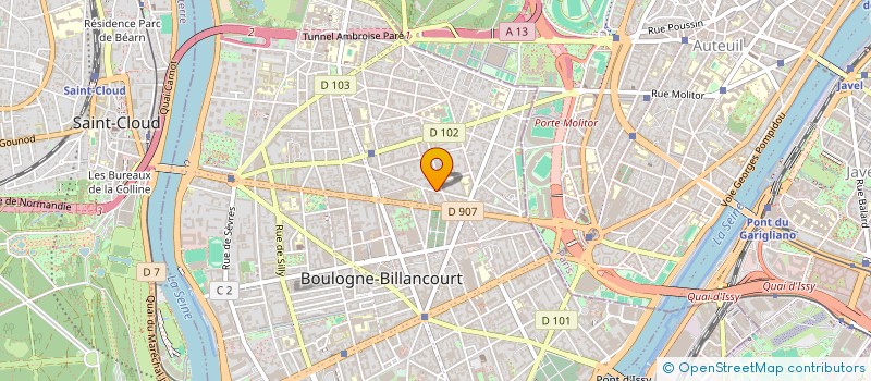 localisation de l'entreprise SUNEIDO  BOULOGNE-BILLANCOURT