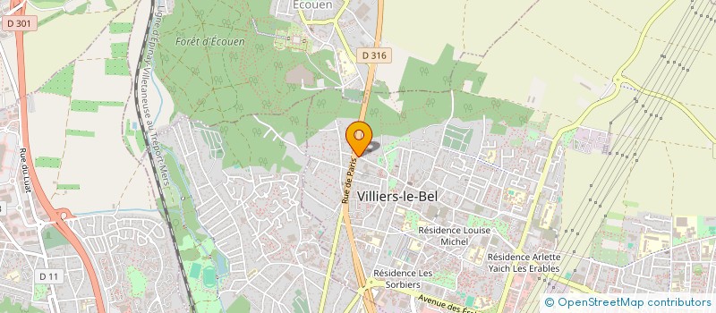 localisation de l'entreprise SUNELEC  VILLIERS-LE-BEL