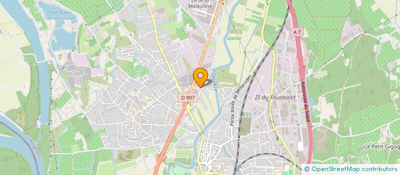 localisation de l'entreprise SUNELIO  SORGUES