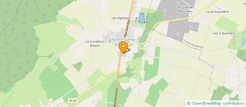 localisation de l'entreprise SUNEO-TOITURE SARL  TERRANJOU