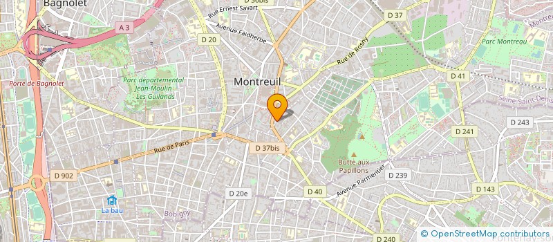 localisation de l'entreprise SUNETHIRA à MONTREUIL