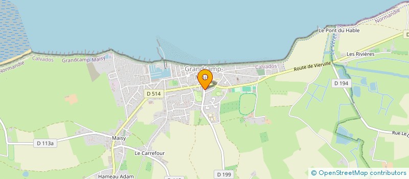 localisation de l'entreprise SUNEVYLOU  GRANDCAMP-MAISY