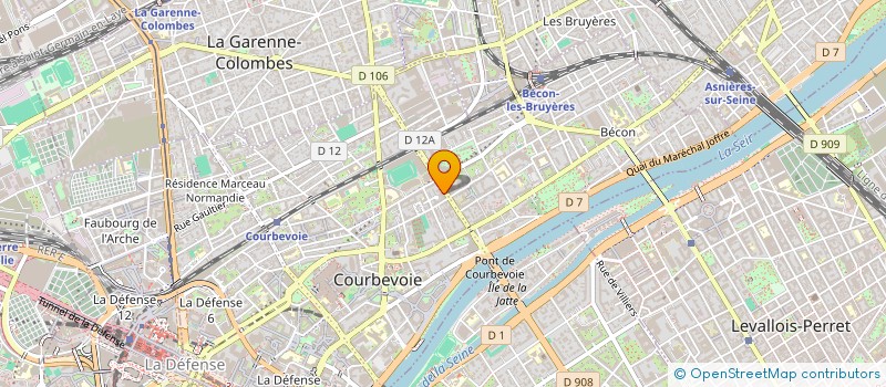 localisation de l'entreprise SUNFITCECE à COURBEVOIE