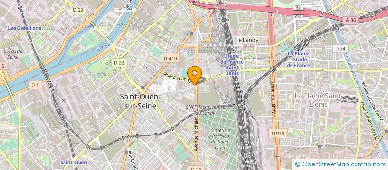 localisation de l'entreprise SUNFLEX FRANCE DISTRIBUTION à SAINT-OUEN-SUR-SEINE