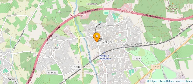 localisation de l'entreprise SUNFLOWER  VERGEZE