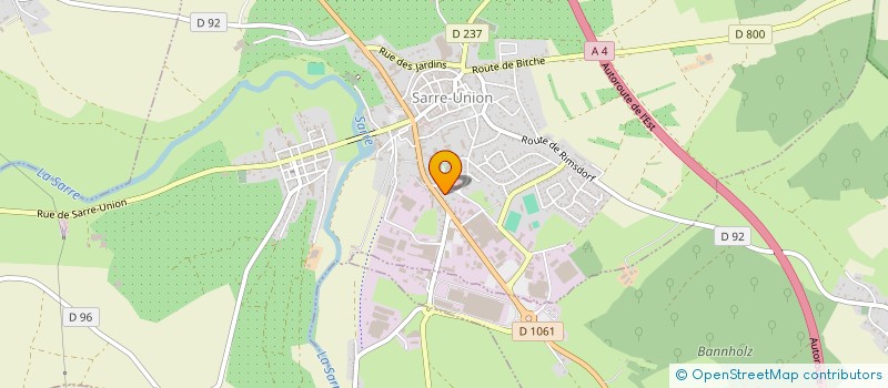 localisation de l'entreprise SUNFLOWER SARL  SARRE-UNION