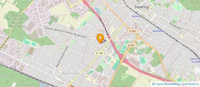 localisation de l'entreprise SUNGEST  TAVERNY