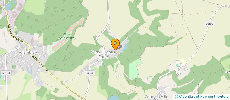 localisation de l'entreprise SUNGLASS  VERNEUIL-SOUS-COUCY