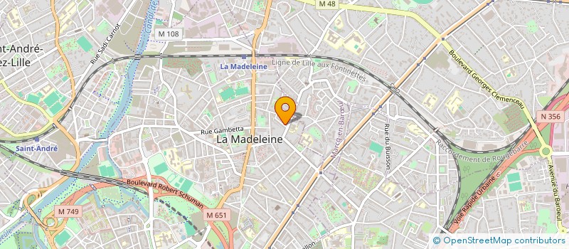 localisation de l'entreprise SUNI'S GARDEN à LA MADELEINE