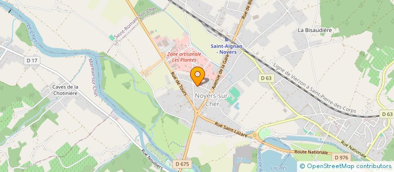 localisation de l'entreprise SUNICENTRE à NOYERS-SUR-CHER