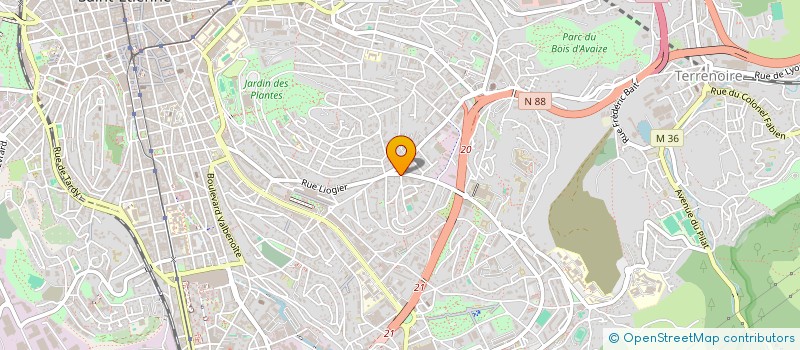 localisation de l'entreprise SUNILAND  SAINT-ETIENNE