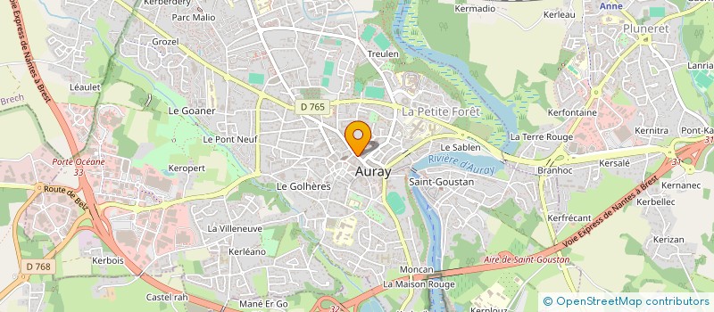 localisation de l'entreprise SUNIMMO à AURAY