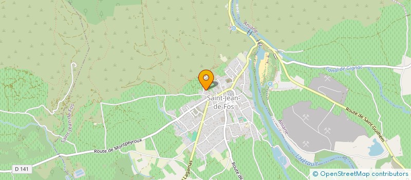 localisation de l'entreprise SUNJAL  SAINT-JEAN-DE-FOS