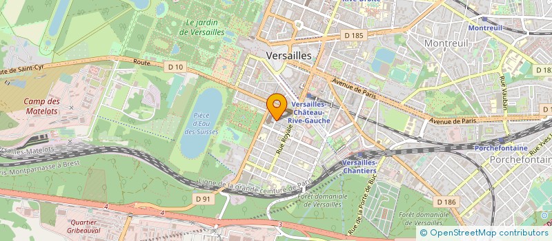 localisation de l'entreprise SUNLIGHT à VERSAILLES