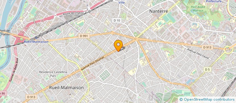 localisation de l'entreprise SUNLOG à NANTERRE