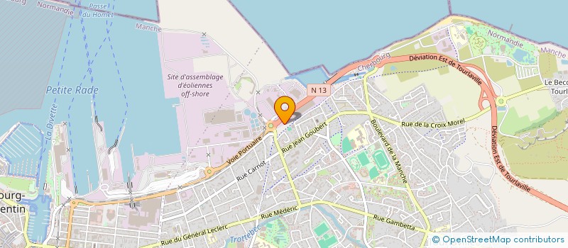 localisation de l'entreprise SUNNIVA à CHERBOURG-EN-COTENTIN