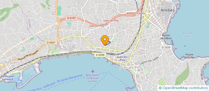 localisation de l'entreprise SUNNY à ANTIBES