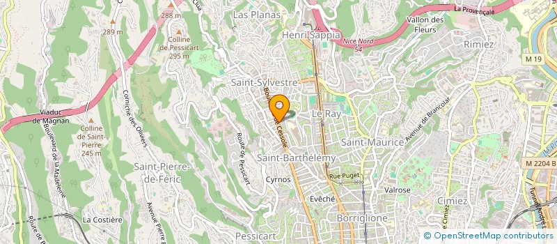 localisation de l'entreprise SUNNY à NICE