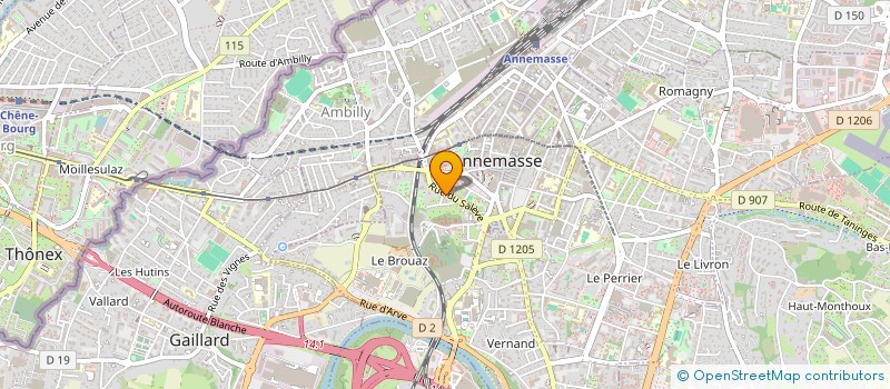 localisation de l'entreprise SUNNY à ANNEMASSE