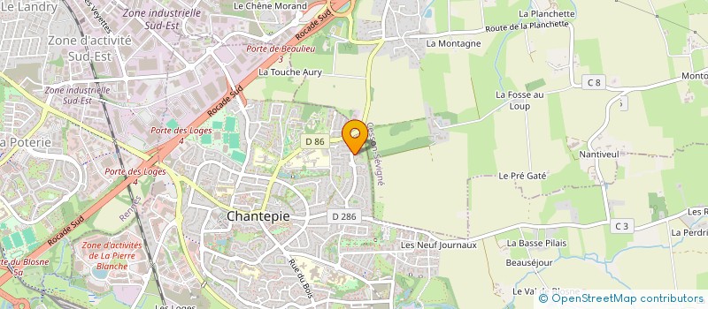 localisation de l'entreprise SUNNY  CHANTEPIE