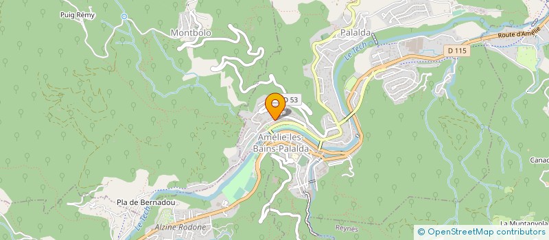 localisation de l'entreprise SUNNY COTTAGE  AMELIE-LES-BAINS-PALALDA