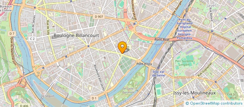 localisation de l'entreprise SUNNY MUSIC  BOULOGNE-BILLANCOURT