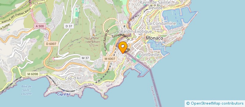 localisation de l'entreprise SUNNYHOTE  CAP-D'AIL