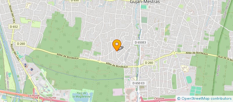 localisation de l'entreprise SUNNYLOVE  GUJAN-MESTRAS