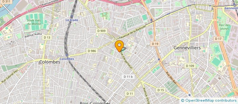 localisation de l'entreprise SUNNYSIDE à BOIS-COLOMBES