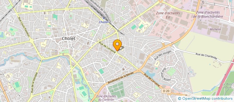 localisation de l'entreprise SUNPROCESS à CHOLET