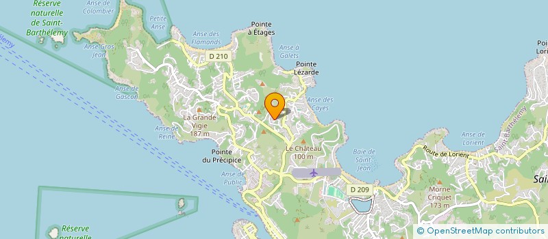 localisation de l'entreprise SUNRISE à SAINT-BARTHELEMY